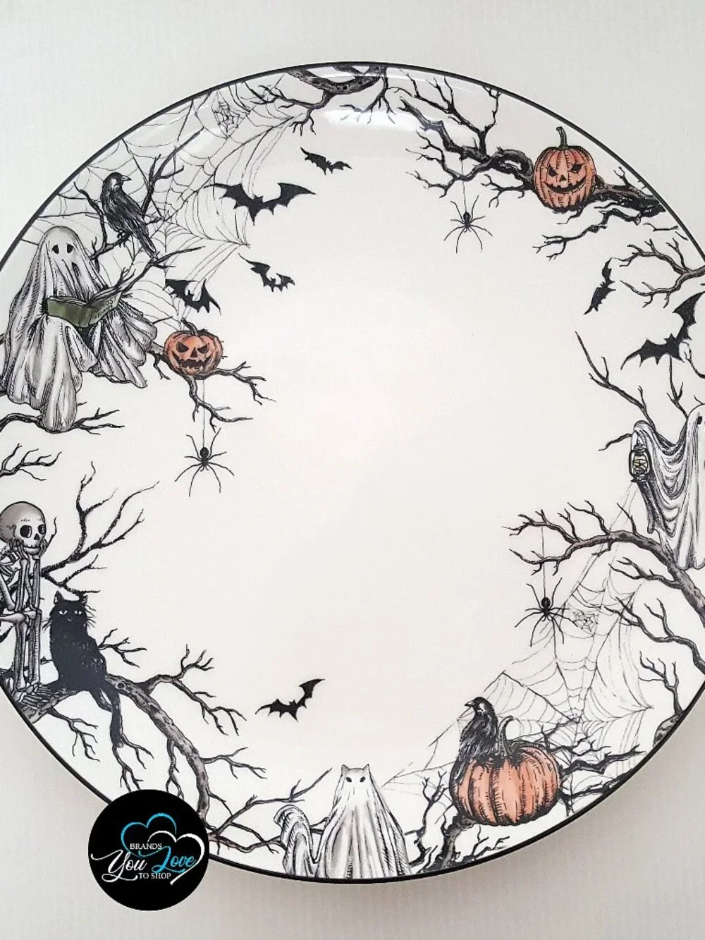 1 Pottery Barn Midnight Manor Dinner Plate 10.75